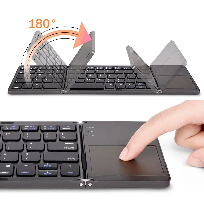 Folding Keyboard Bluetooth with Touchpad