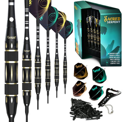 Darts | Professional Soft Tip Darts Set | 18G Sacred Serpent