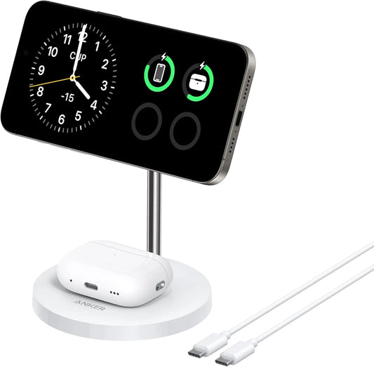 Wireless Charger 2-In-1 Stand White